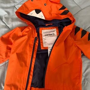 Carter's Orange Tiger Hooded Jacket
